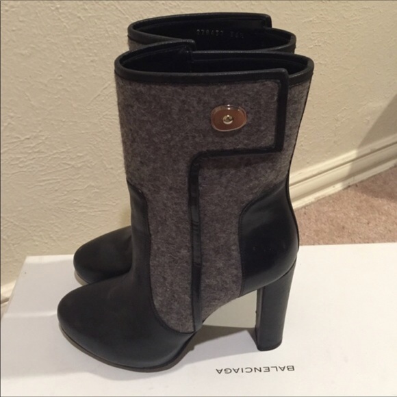 Balenciaga boots grey/black size 36.5 - Picture 2 of 4